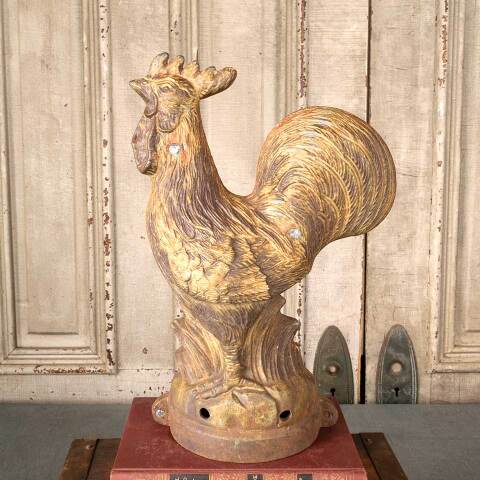 #54328 6x14 Cast Iron Rooster Finial image 4