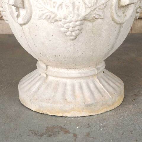 #54331 13" Vintage Cast Concrete Garden Urn Planter image 2