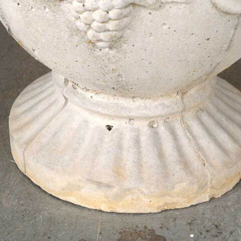 #54331 13" Vintage Cast Concrete Garden Urn Planter image 6