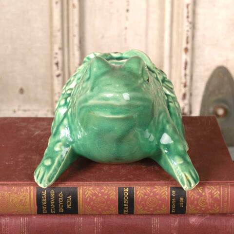 #54332 Vintage Ceramic Frog Planter image 7