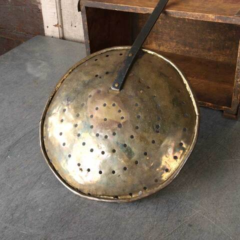 #54349 11x23 Antique Metal Ladle Strainer image 5