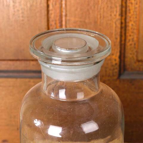 #54400 4x8 Antique Glass Apothecary Jar & Lid image 3