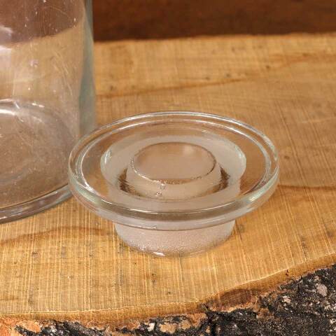 #54400 4x8 Antique Glass Apothecary Jar & Lid image 7