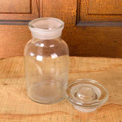 #54401 2x6 Antique Glass Apothecary Jar & Lid image 4