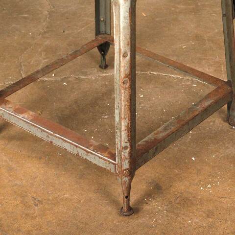 #54415 17x31 Antique Industrial Metal Shop Chair image 7