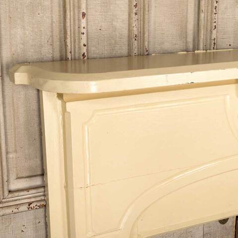 #54416 53x49 Antique Painted Wood Fireplace Mantel image 2