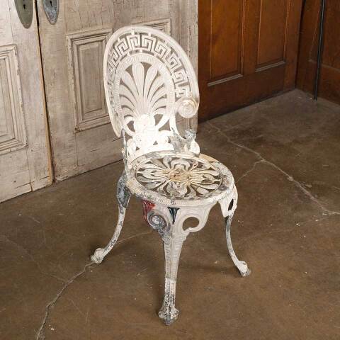 #54422 Vintage Cast Aluminum Garden Patio Chair image 5