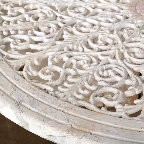 #54424 27" Ornate Cast Aluminum Garden Patio Table image 4
