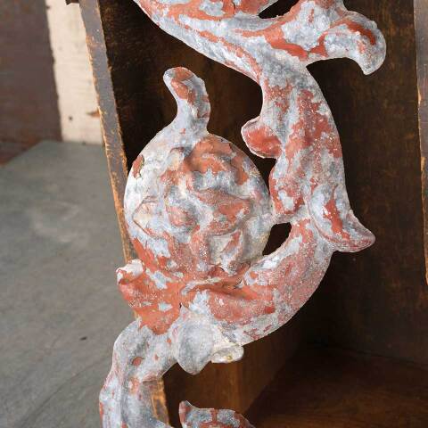 #54444 Architectural Salvage Pressed Metal Floral image 2
