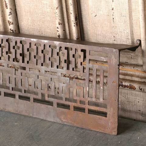 #54448 20x6 Antique Iron Fireplace Ember Screen image 2
