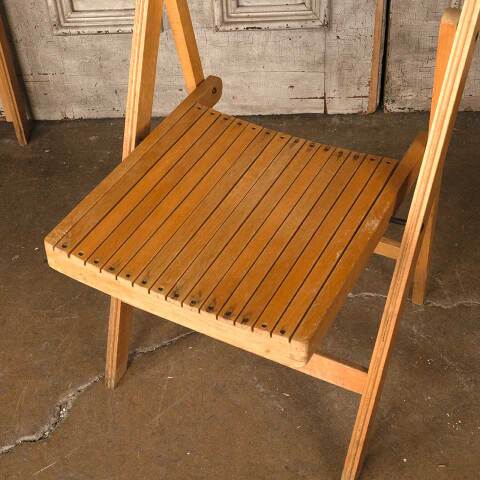 #54502 Vintage Wood Folding Chair image 4