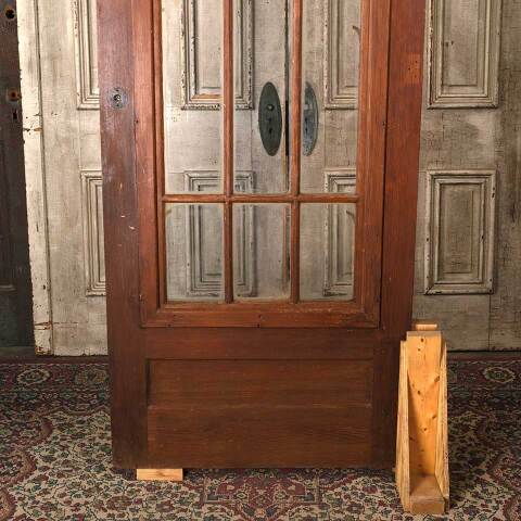 #54518 32x81 Salvaged Antique Wood Storm Door image 3