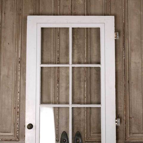 #54520 32x80 Salvaged Antique Wood Storm Door image 2