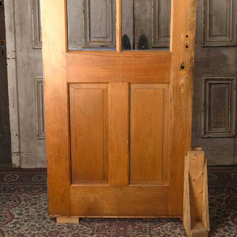 #54521 32x79 Antique 6 Lite Wood Entry Door image 6