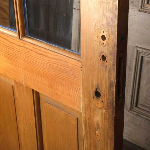 #54521 32x79 Antique 6 Lite Wood Entry Door image 7