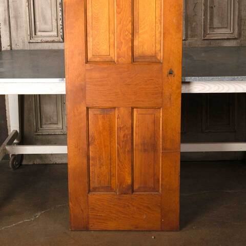 #54524 23x80 Antique 6 Panel Wood Interior Door image 3
