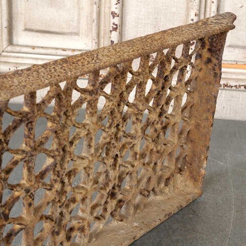#54539 19x9 Antique Cast Iron Foundation Vent Grate image 7