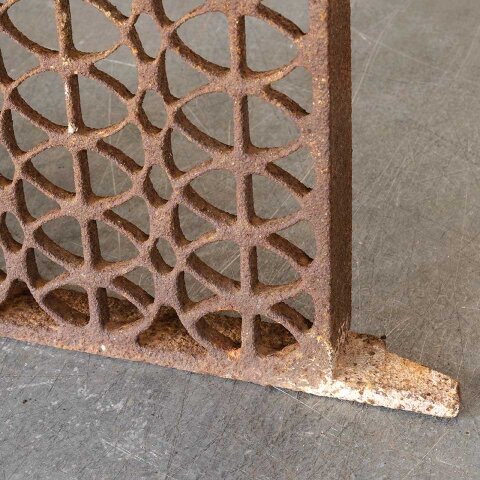 #54540 17x9 Antique Cast Iron Foundation Vent Grate image 2