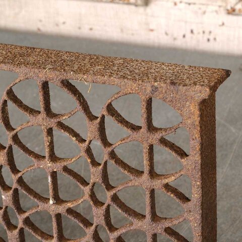 #54540 17x9 Antique Cast Iron Foundation Vent Grate image 3