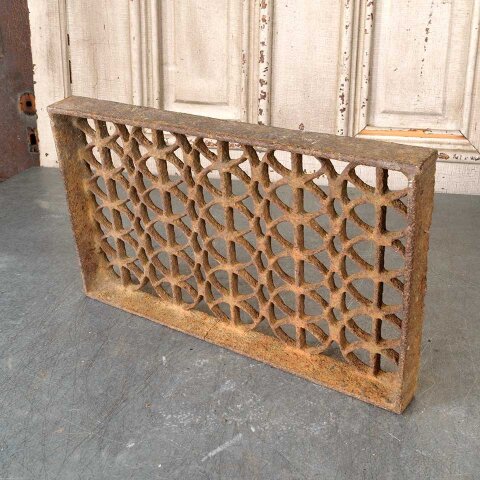 #54541 15x9 Antique Cast Iron Foundation Vent Grate image 6