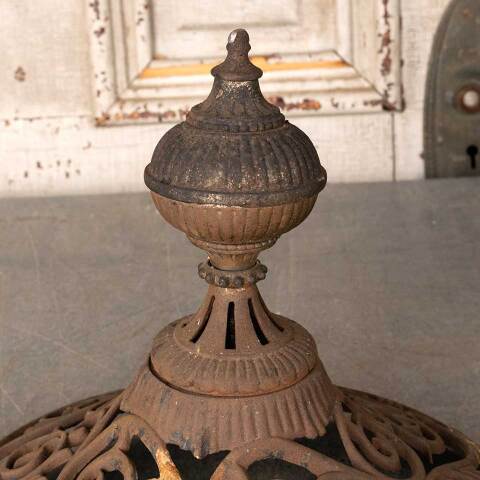 #54542 Ornate Antique Cast Iron Parlor Stove Topper image 4