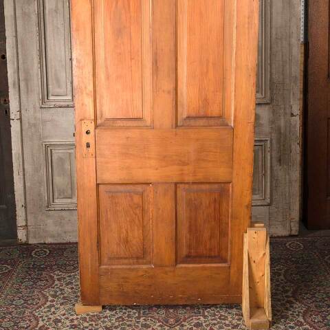 #54552 33x81 Antique 4 Panel Wood Interior Door image 6