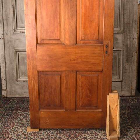 #54552 33x81 Antique 4 Panel Wood Interior Door image 3