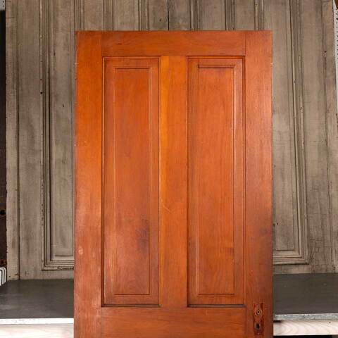 #54557 32x79 Antique 4 Panel Wood Interior Door image 2