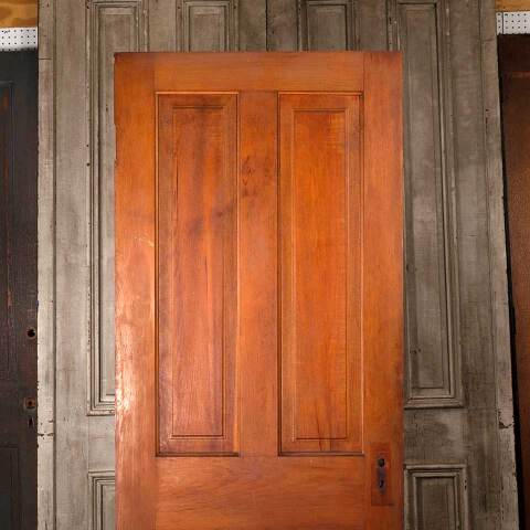 #54561 32x79 Antique 4 Panel Wood Interior Door image 2