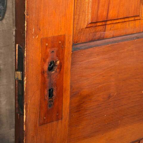 #54561 32x79 Antique 4 Panel Wood Interior Door image 7