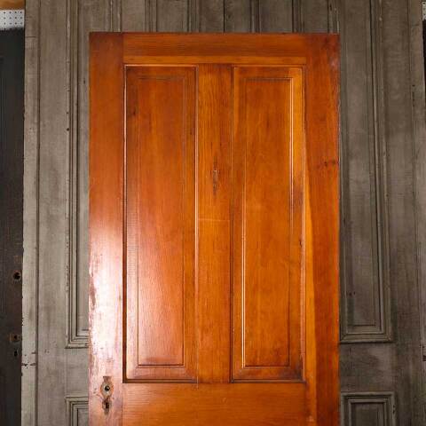 #54562 32x79 Antique 4 Panel Wood Interior Door image 5