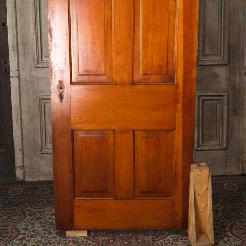 #54562 32x79 Antique 4 Panel Wood Interior Door image 6