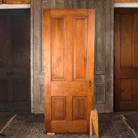 32x79 Antique 4 Panel Wood Interior Door