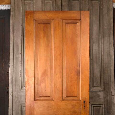 #54564 32x79 Antique 4 Panel Wood Interior Door image 2