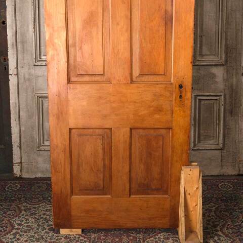 #54564 32x79 Antique 4 Panel Wood Interior Door image 3