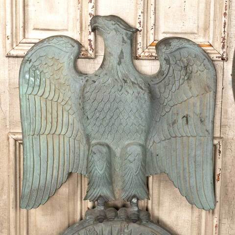 #54592 21x39 Bronze Eagle & Dollar Bank Ornament image 2