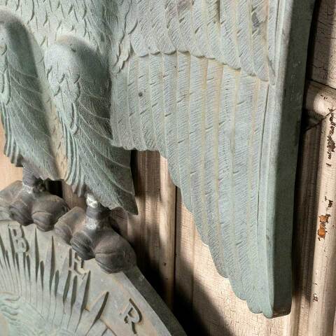 #54592 21x39 Bronze Eagle & Dollar Bank Ornament image 5