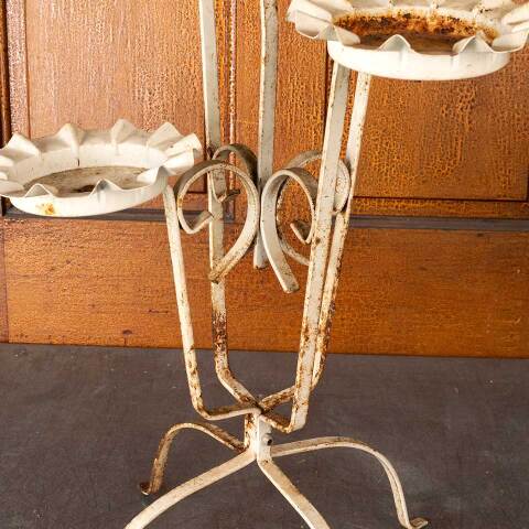 #54602 Vintage 5 Tier Wrought Iron Plant Stand image 3