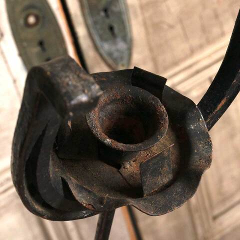 #54606 Iron Horse Shoe Garden Candle Holder image 5