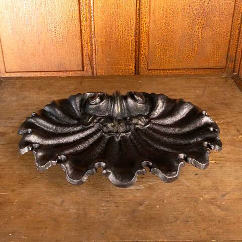 #54615 Antique Cast Iron Umbrella Stand Drip Dish image 5