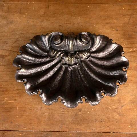 #54615 Antique Cast Iron Umbrella Stand Drip Dish image 6