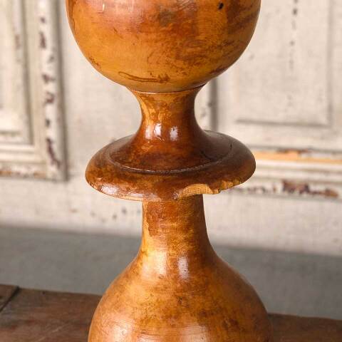 #54616 4x11 Antique Turned Wood Finial image 2