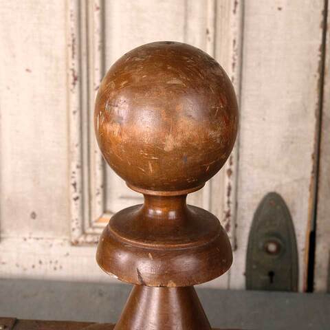#54617 4x11 Antique Turned Wood Finial image 3