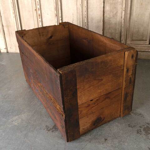 #54632 23x13 Antique Livingston Seed Wood Crate image 3