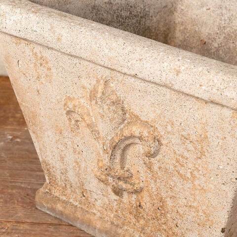 #54649 14x14 Cast Concrete Garden Urn Planter image 3