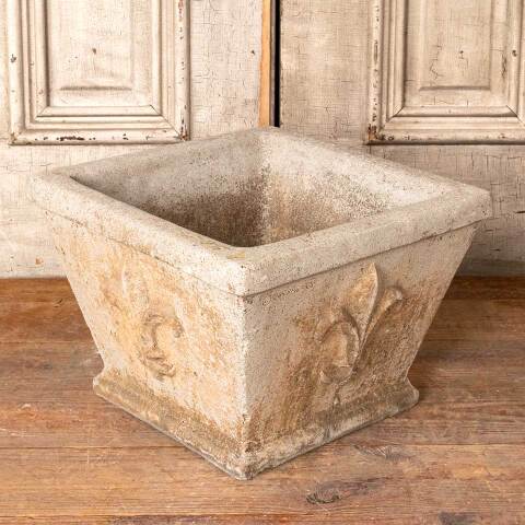 #54649 14x14 Cast Concrete Garden Urn Planter image 5