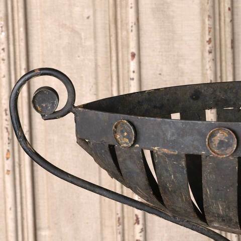 #54656 Decorative Wrought Iron Urn Basket image 2
