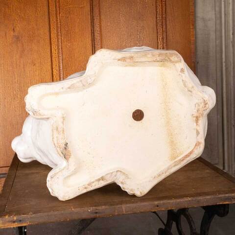 #54667 Ceramic White Bunny Rabbit Planter image 8