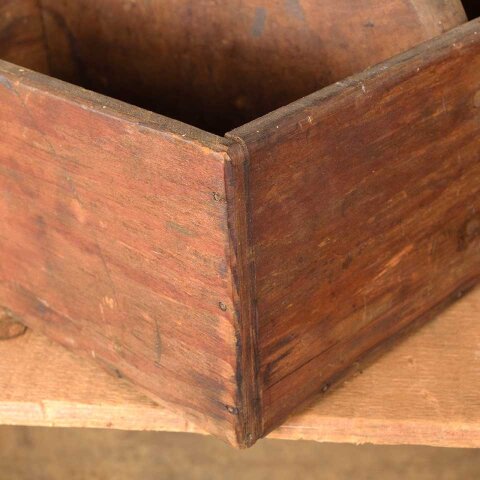 #54670 Small Antique Wood Tote Caddy image 3