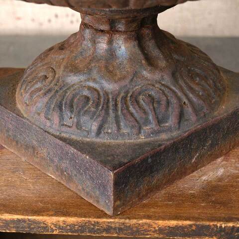#54675 9x14 Antique Cast Iron Garden Urn Planter image 5